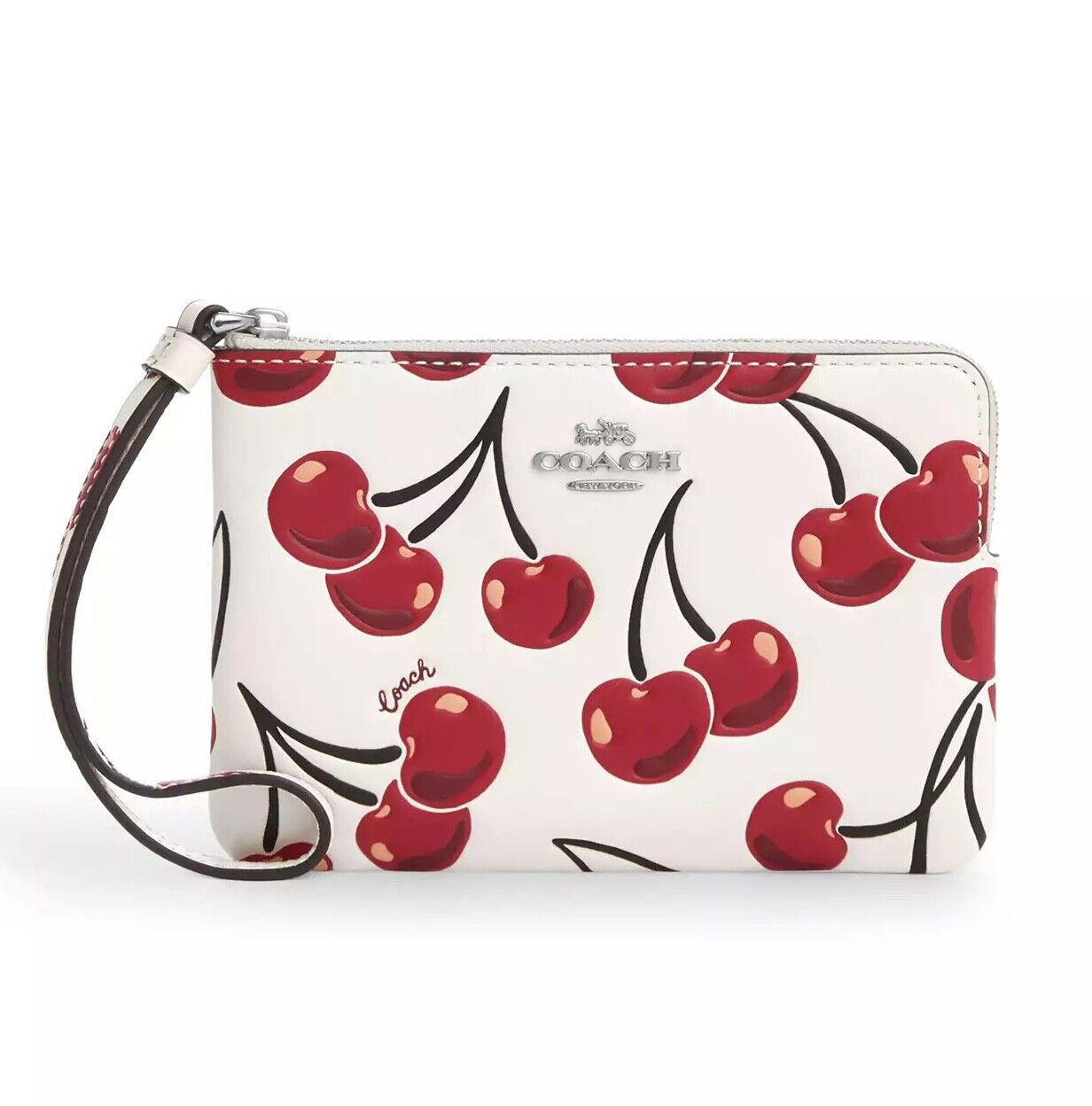 COACH Small Corner Zip Wristlet Pouch Wallet