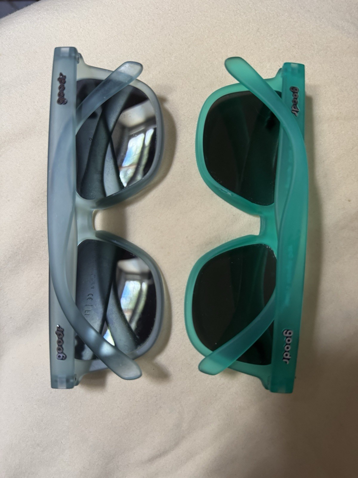 Goodr 2 (TWO) Sunglasses AS IS bundle Read Description Used Scratches Lens