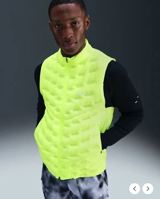 Nike Therma-FIT ADV Repel AeroLoft Gilet Volt Yellow FB7542-702 Men’s Size L