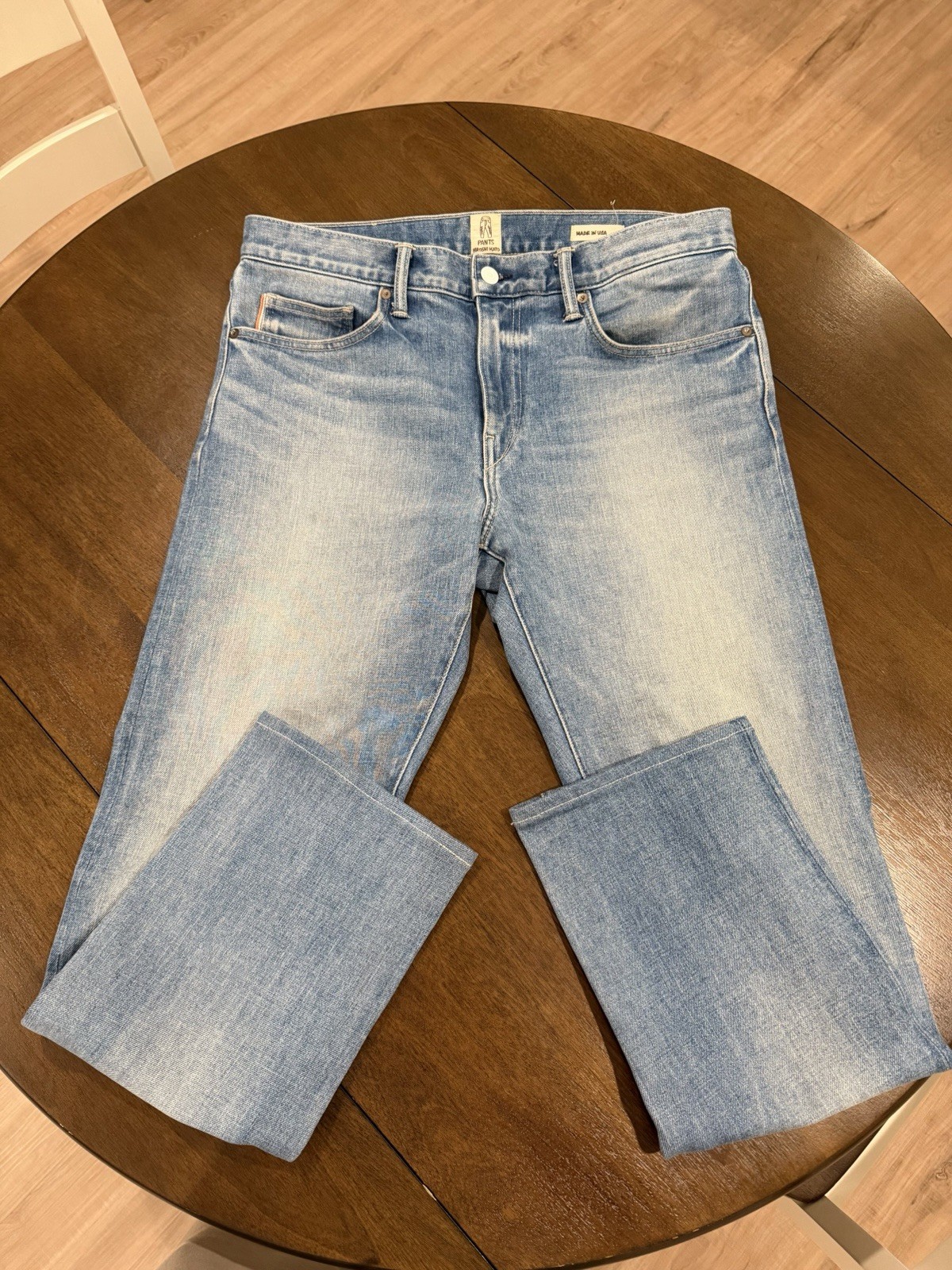 Hiroshi Kato Hammer Straight Julian 14oz Selvedge Jeans Men 33×30 Hemmed EUC