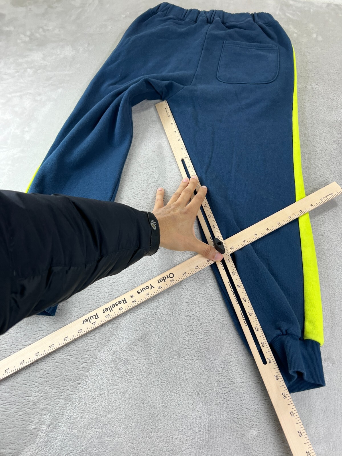 TEMPUS STUDIO Sweatsuit Jogger Set Size LARGE Blue Heavyweight Hoodie + Pant