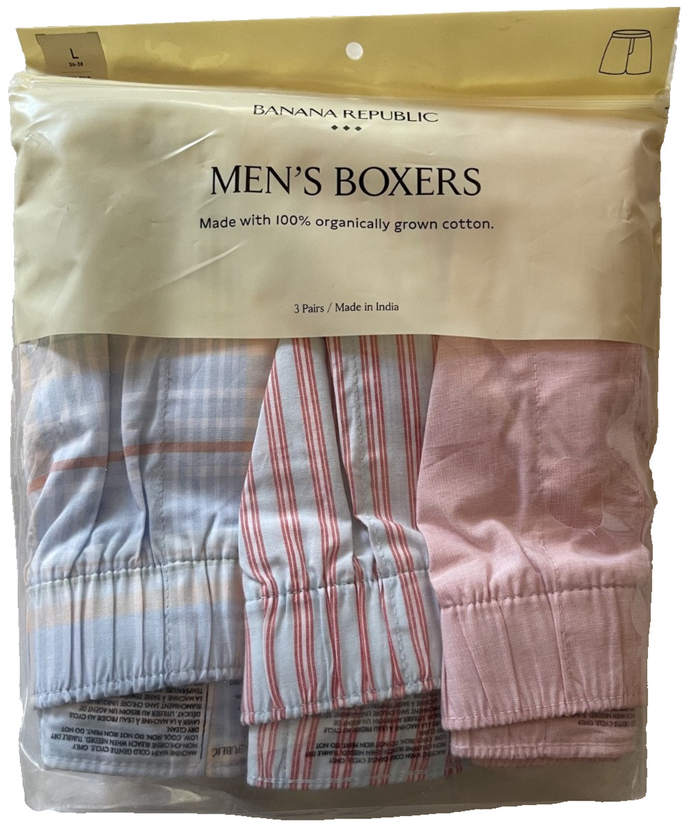 Banana Republic Boxers Soft Cotton Large New With Tags
