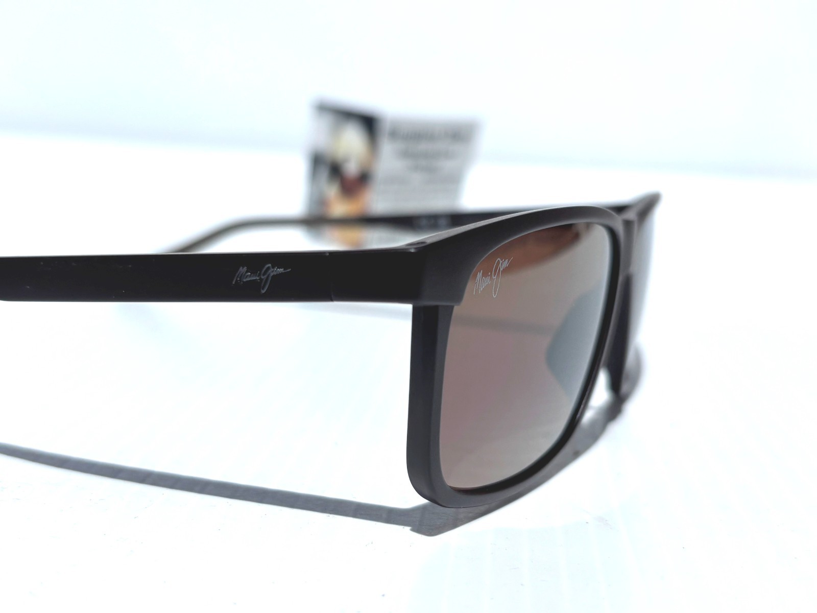 NEW Maui Jim PULAMA Matte Brown POLARIZED ST Bronze GLASS Sunglass H618-01