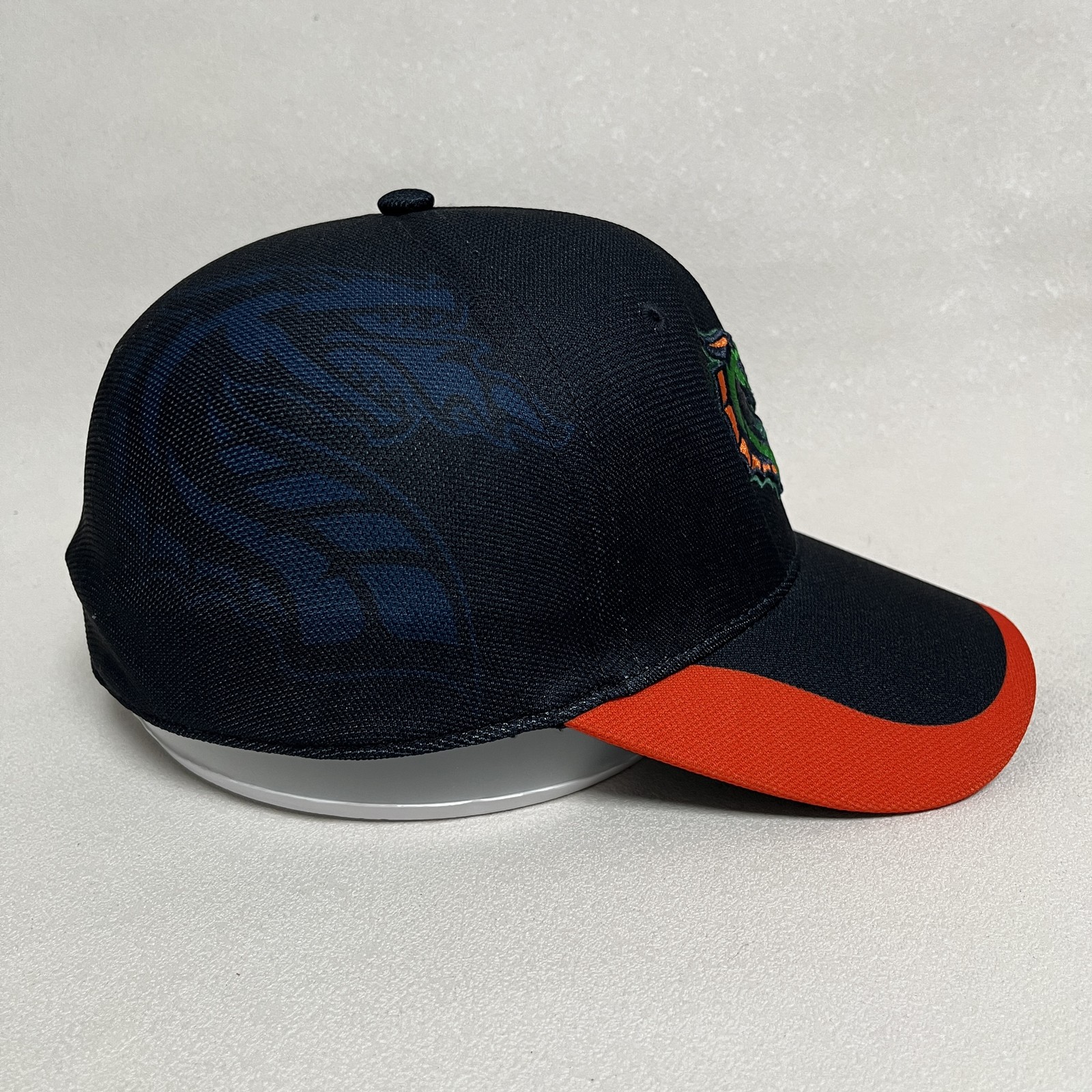 ’47 Seattle Dragons XFL Fitted Cap Navy Orange Approx 7 1/8 Retro Hat