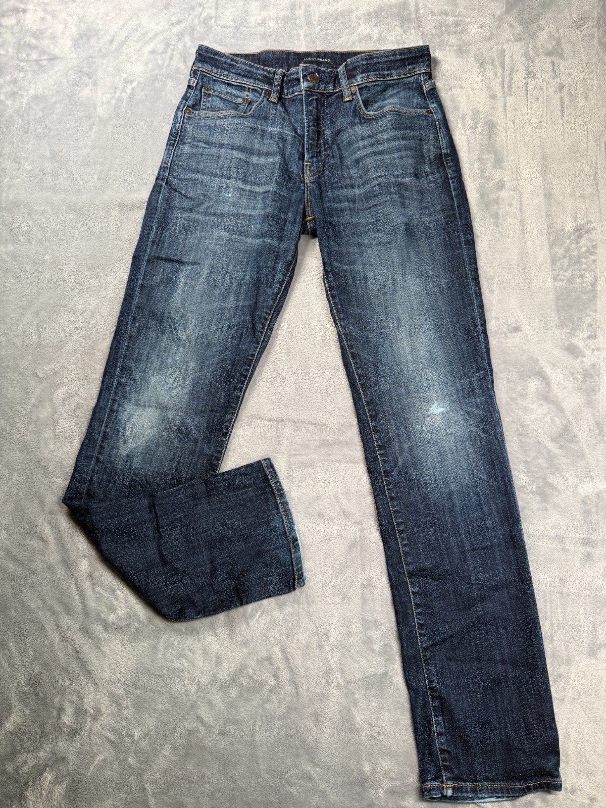 Lucky Brand 410 Athletic Slim Jeans Mens 30×32 Blue Denim Mid Rise Wash
