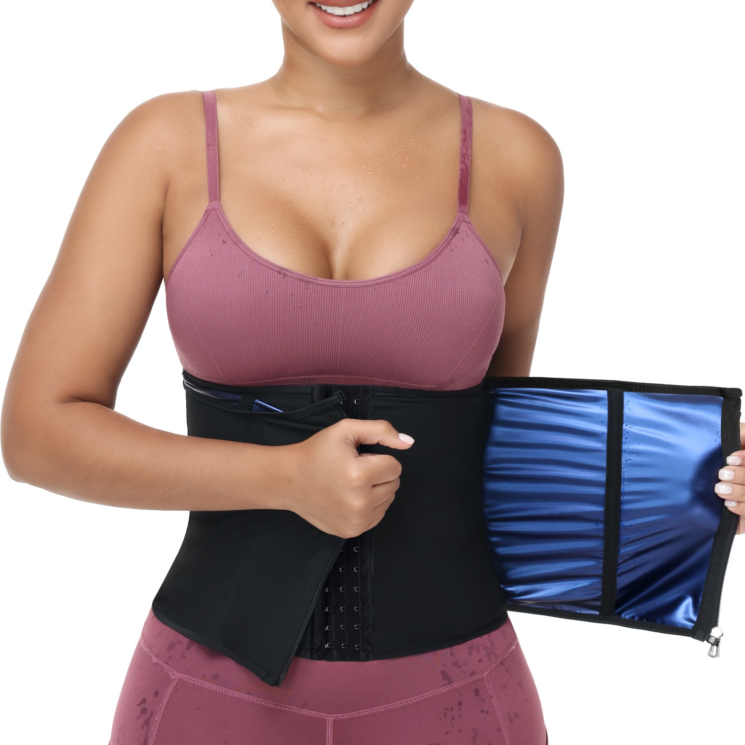 Waist Trainer Women Men Adjustable Sweat Belly Band Sports Girdle Body Shaper