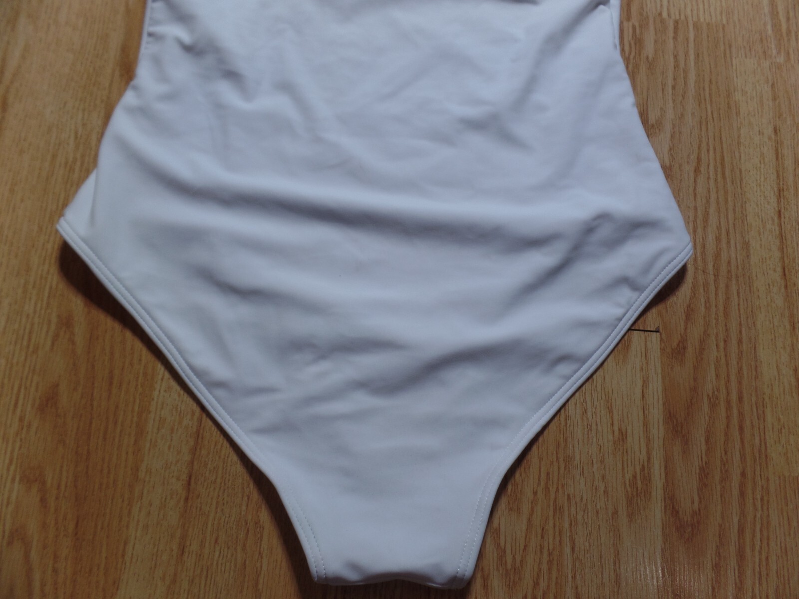Womens Express Swim 1 piece white swimsuit / bathing suit size large