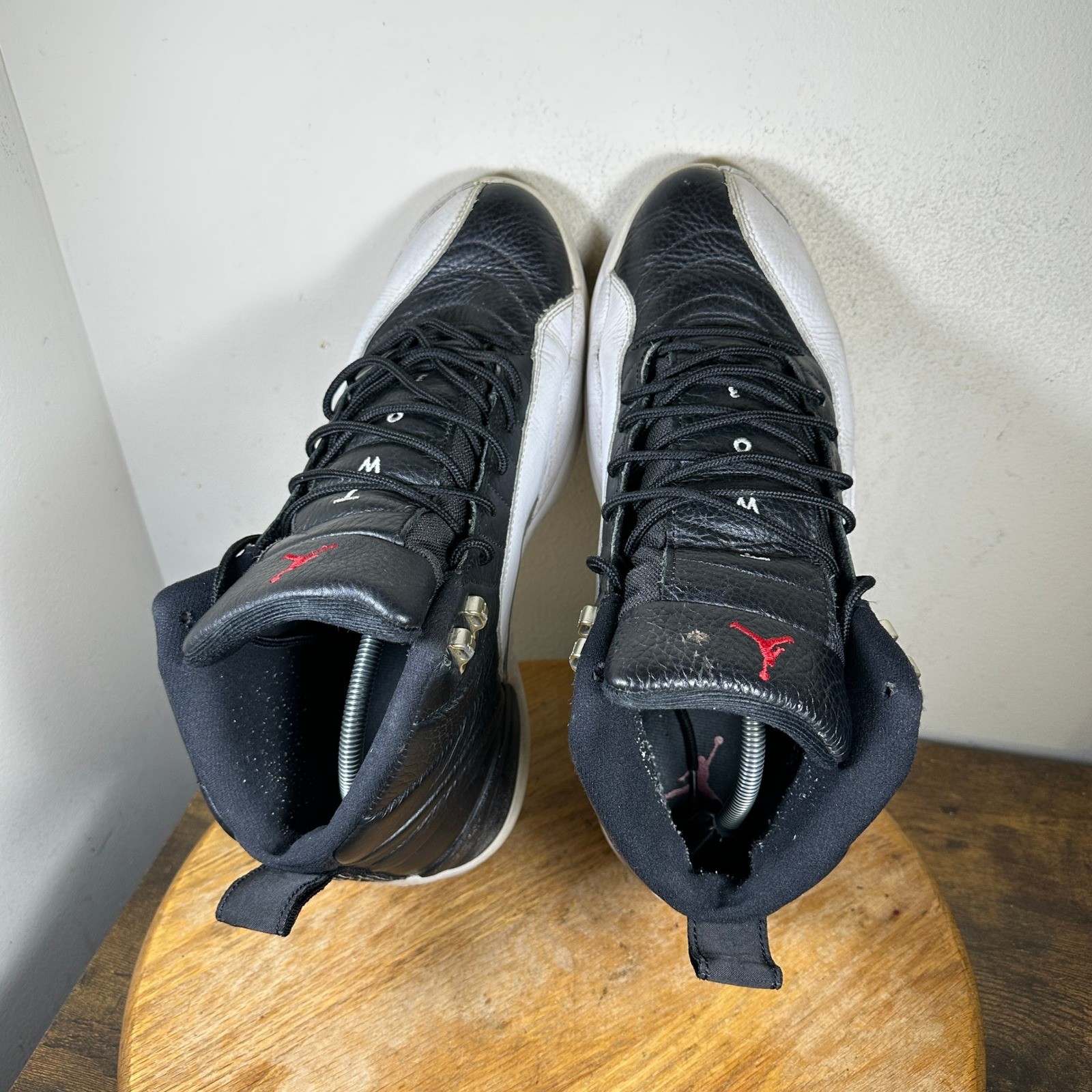 Jordan 12 Retro Playoff Black White Varsity Red CT8013-006 Mens Size 13
