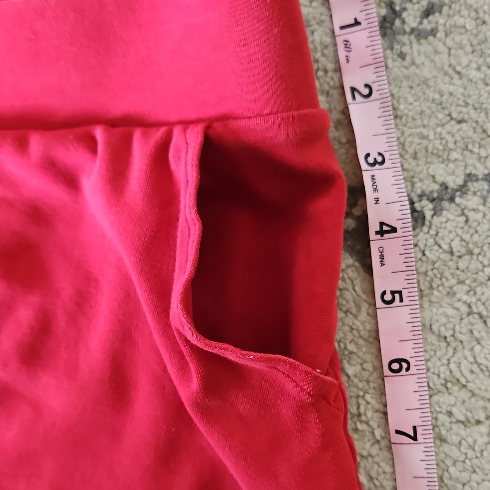 Croft & Barrow Skort Womens Large Red Stretch Casual Skirt Shorts Pockets