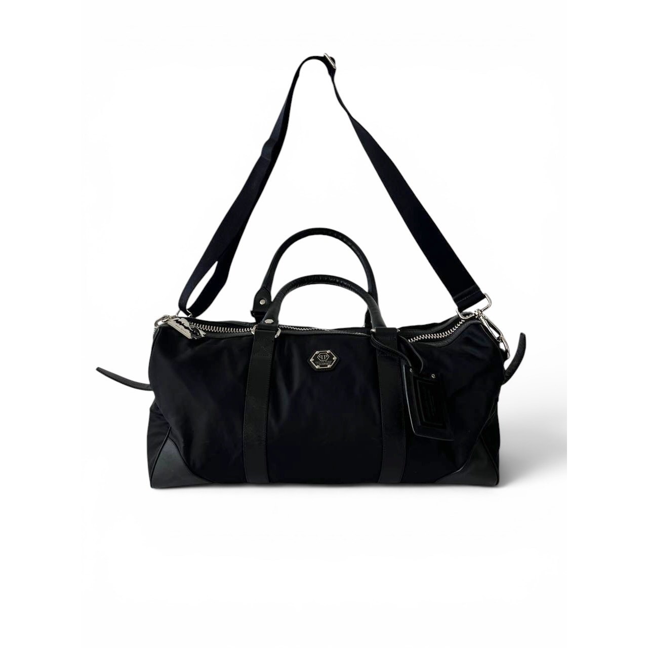 Philipp Plein Limited Edition Black Nylon Duffle Bag Weekender Travel Bag