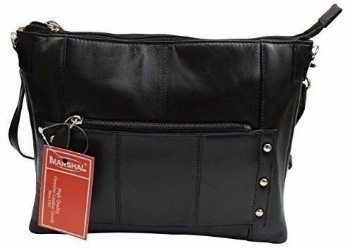 Women’s Genuine Leather Stylish Evening Shoulder Purse Bag W/Adjustable Strap