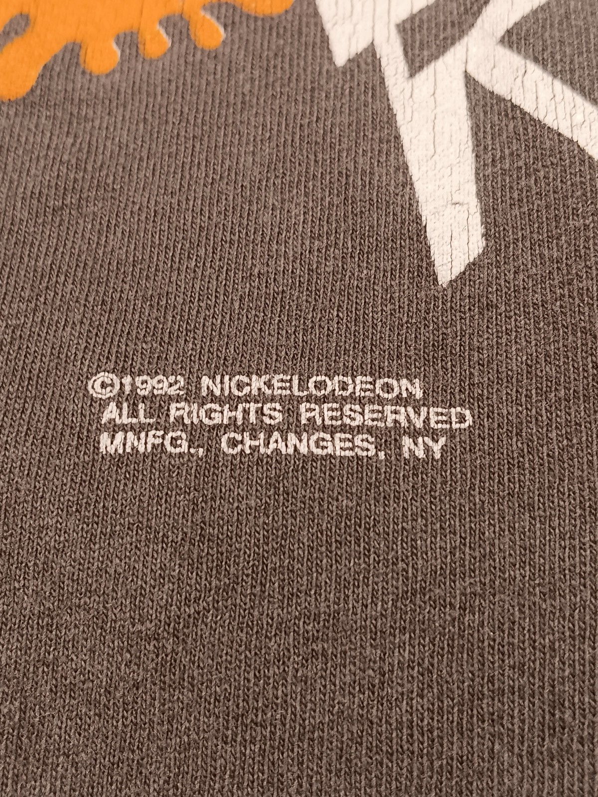 Vintage 1992 Ren and Stimpy back & front print T-Shirt Nickelodeon Nicktoons LG.