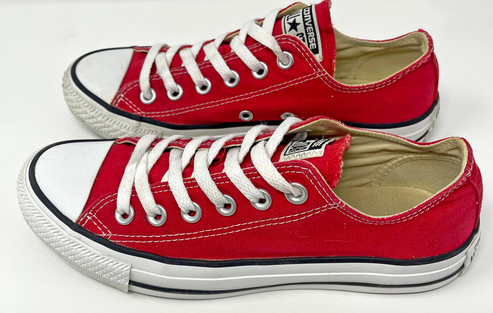 Converse Chuck Taylor Red M9696 Low Top Ox Men 5 Women 7 All Star 2013 Used