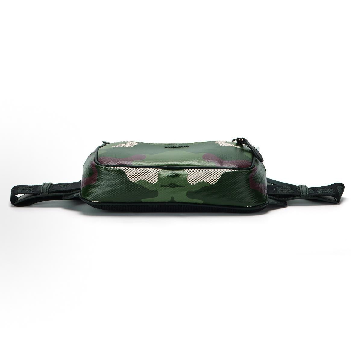 Burberry Camouflage Print Cotton Canvas Waist Bag – Unused #4929DR