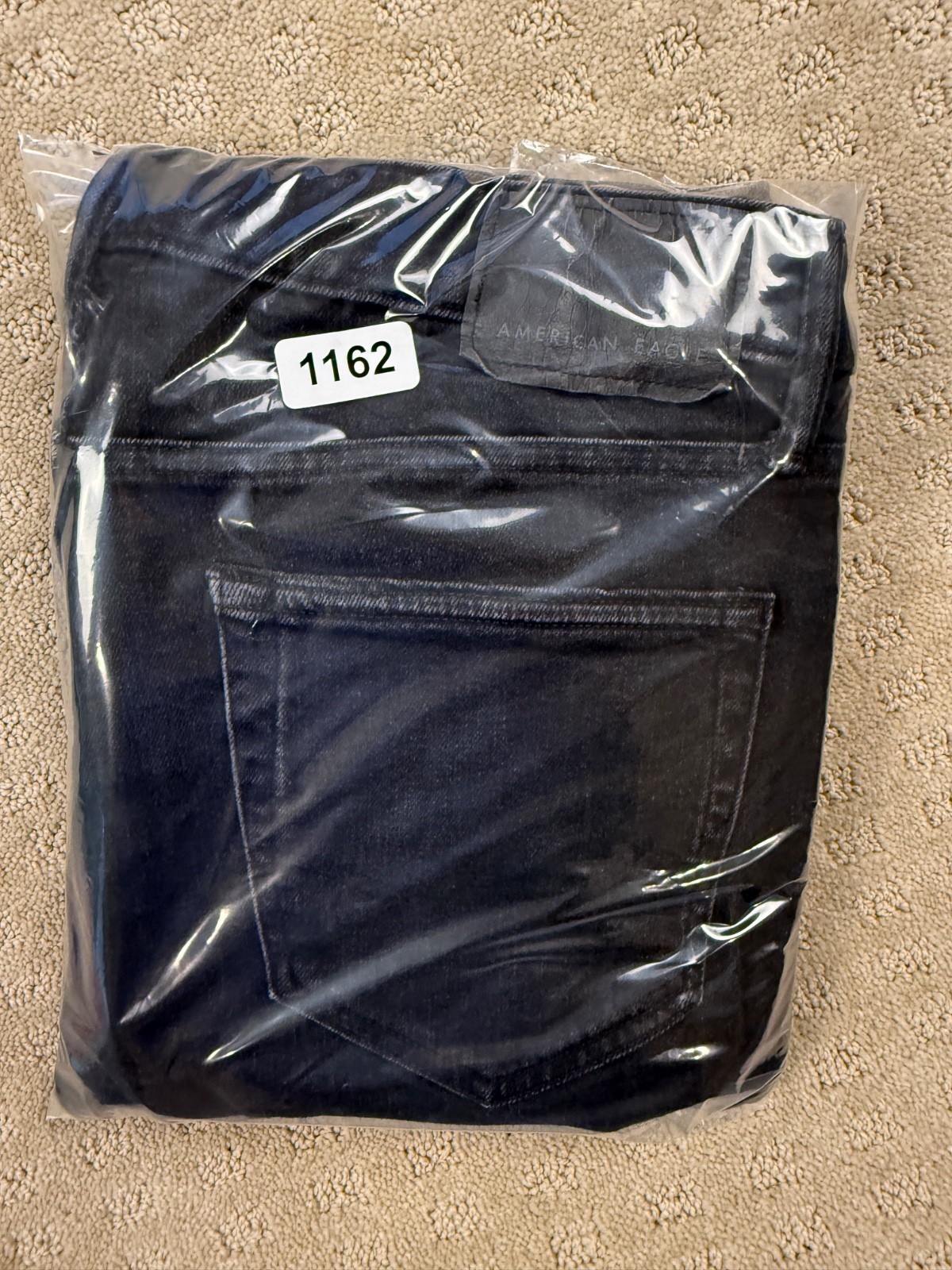 Men’s American Eagle Airflex+ Black Dark Wash Slim Fit Jeans 32×31 #1162