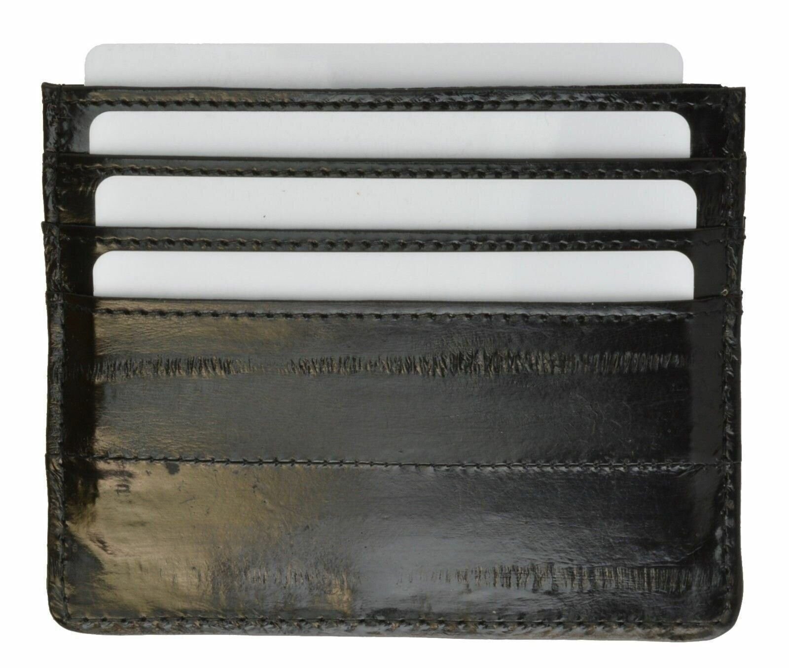 Genuine eel skin soft slim credit card holder Men’s wallet by Marshal®