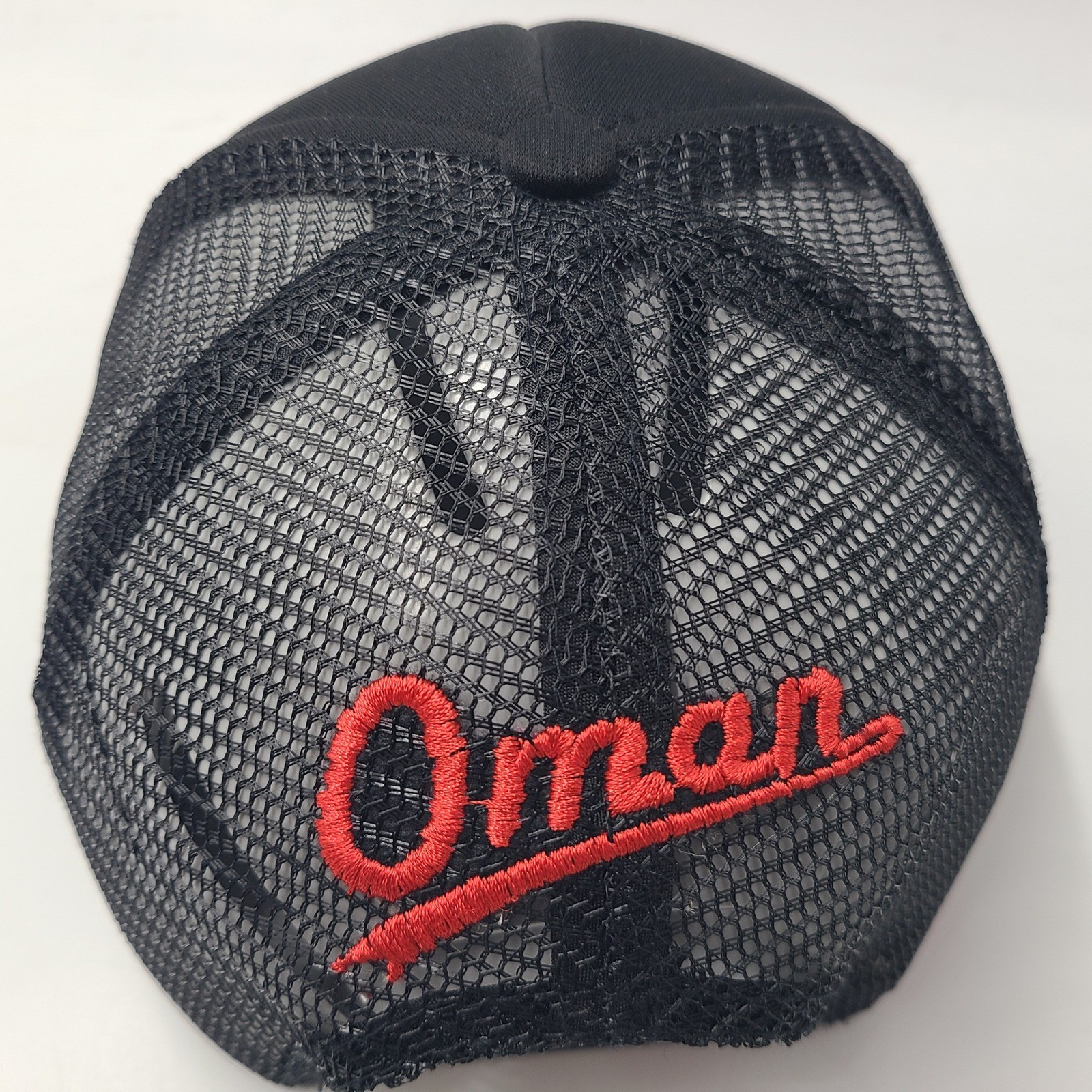 Habibi Hat Snapback Trucker Mesh Black Orange Oman Patch Travel Souvenir Men