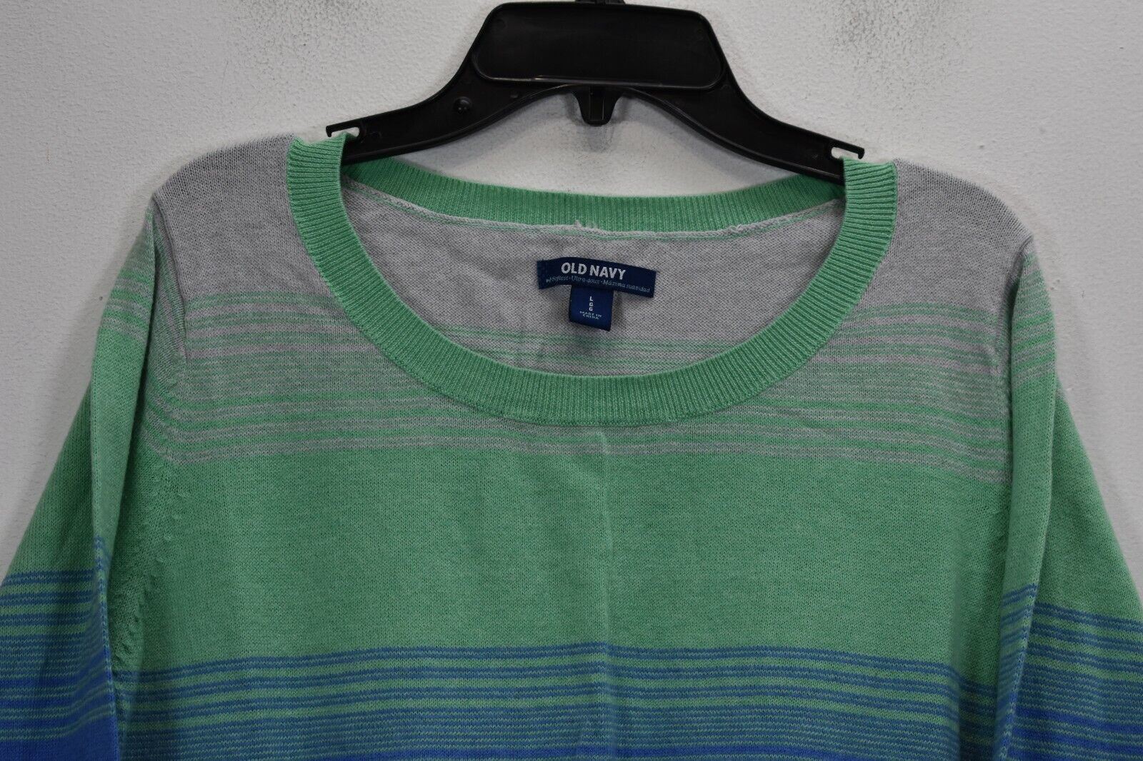 Old Navy Womens Multicolour Round Neck Set-in Sleeve Knit Pullover Sweater L