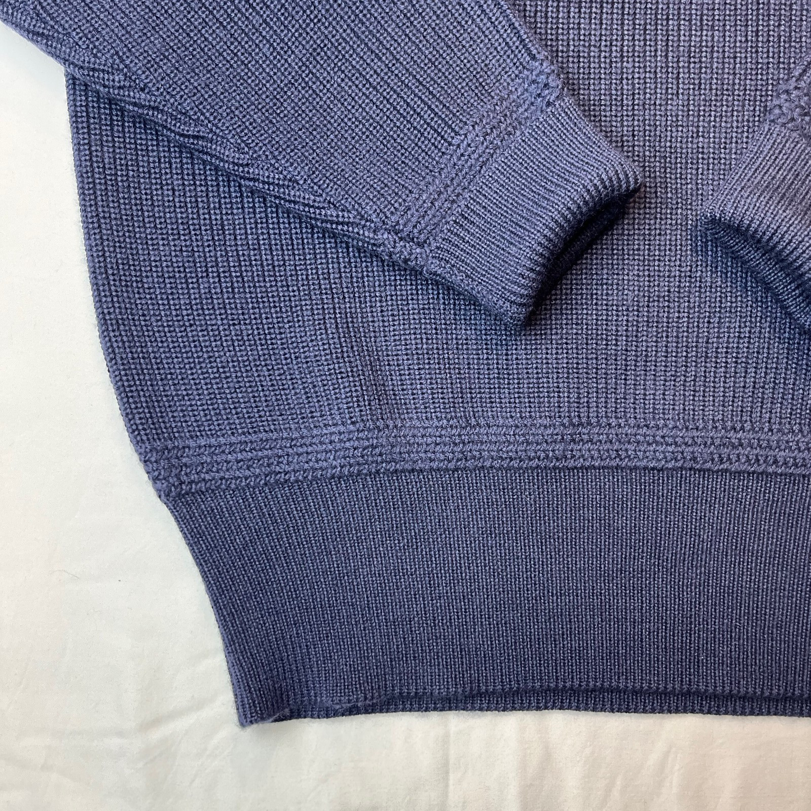 Bronson USN Winter Wool Sweater Pre War Model Knit Sweater Heavy Size 40 – Navy