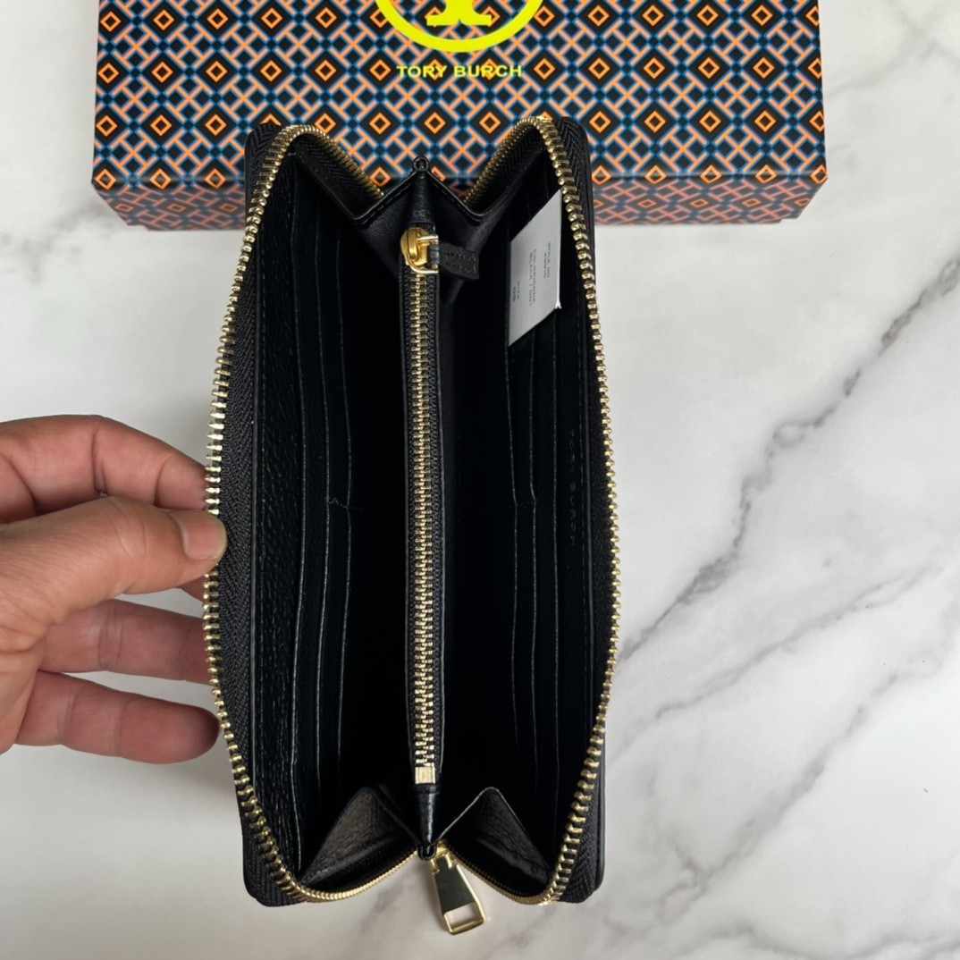 tory burch #29910 Wallet black 10.2*2.5*19.2cm