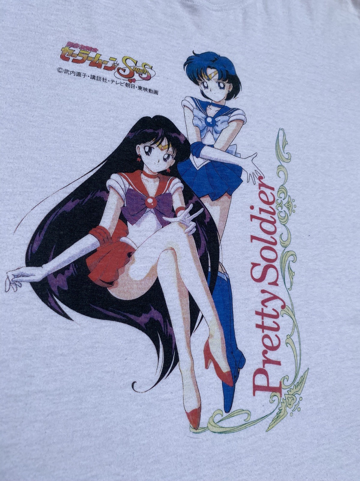 Sailor Moon Super S – Sailor Mars & Sailor Mercury Banpresto Vintage Anime Shirt