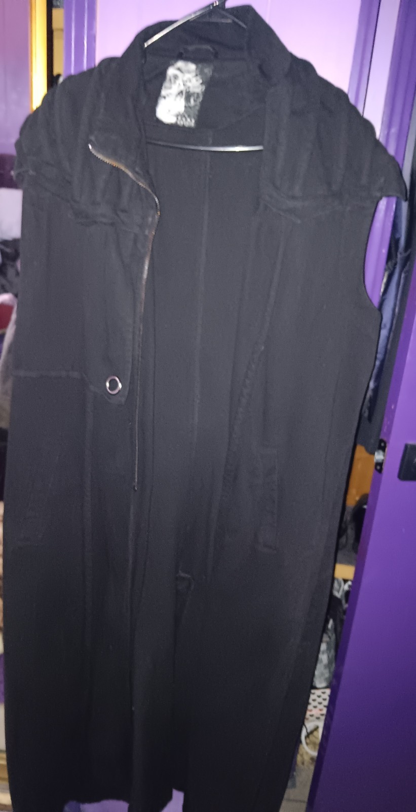 Long Sleeveless Gothic Coat/Vest Mens