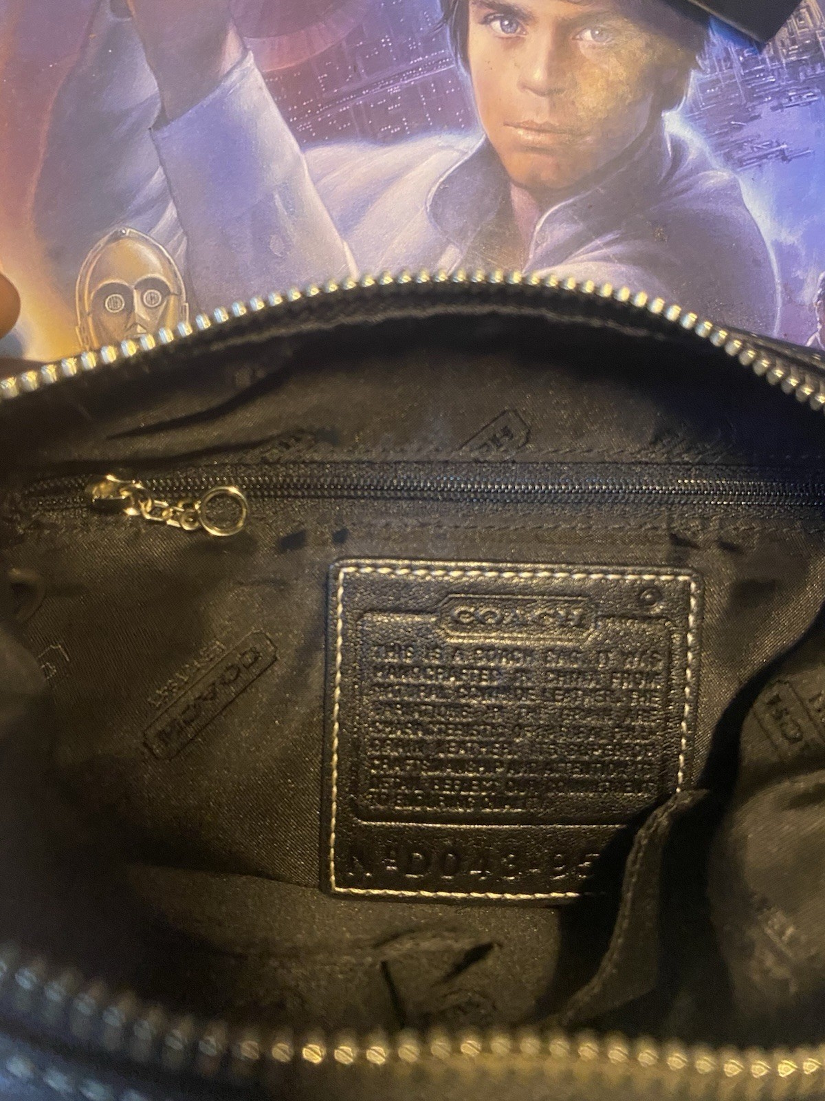Coach Black Vintage Leather Demi Shoulder Bag Y2K