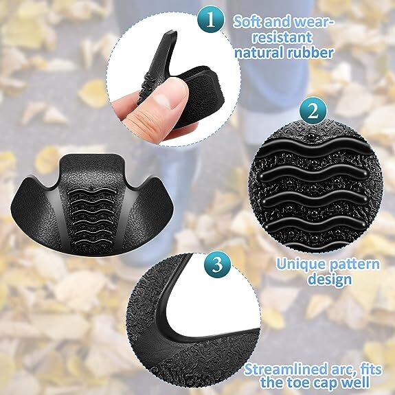 Boot Toe Protectors 4 Pieces Boot Guards Work Boot Toe Guards Work Boot Toe Boot
