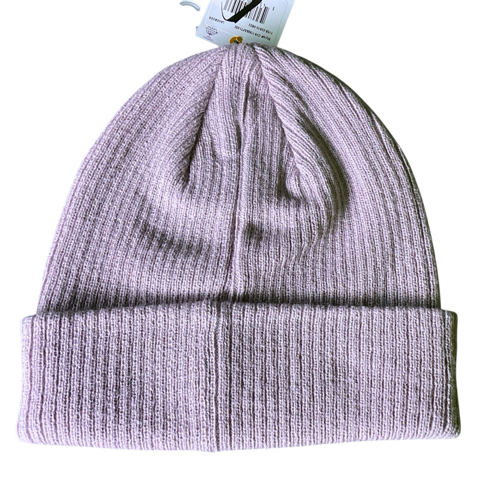 Champion Ribbed Cuff Patch Logo Beanie One Size Lavender New With Tag
