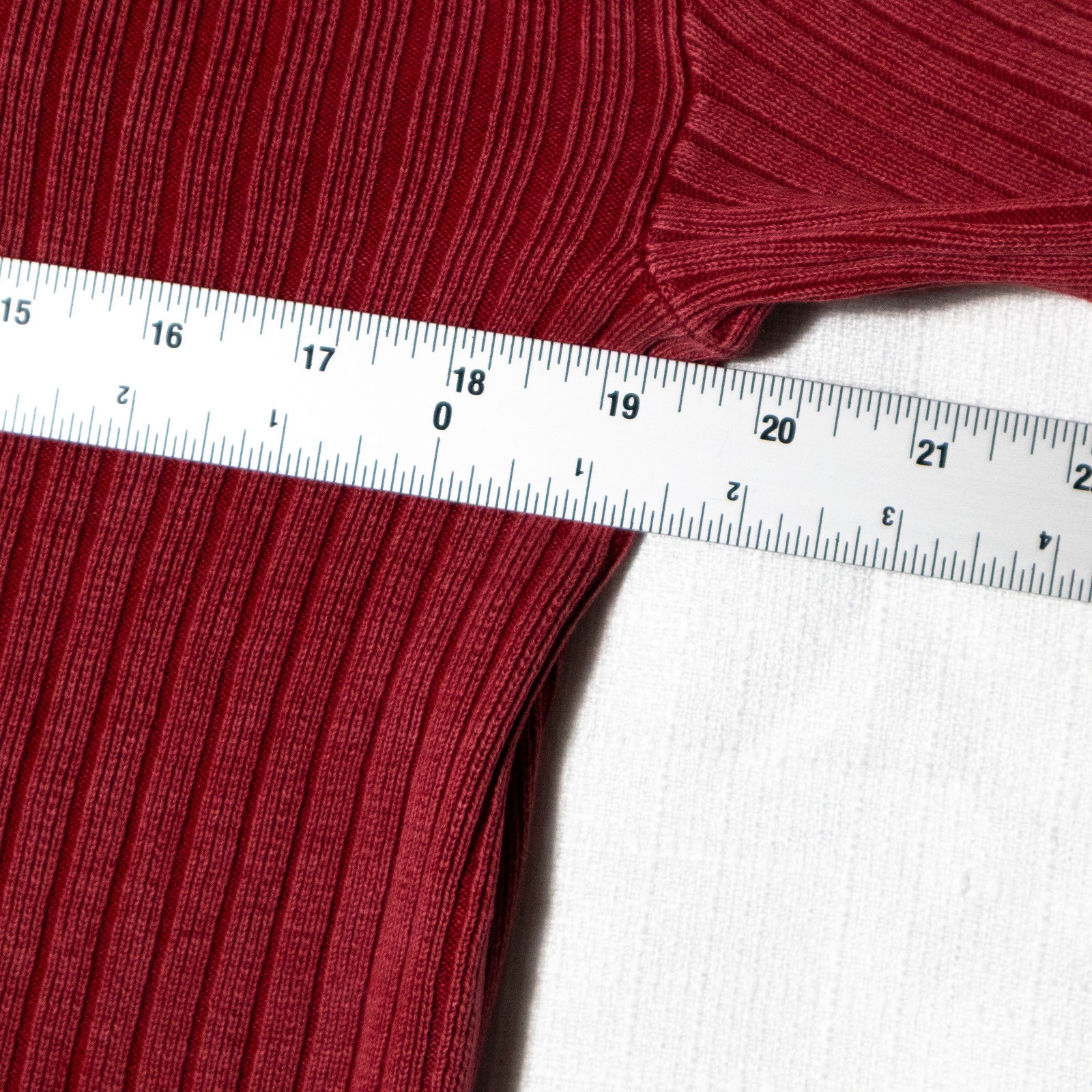 Rag & Bone Ribbed Cotton Sweater Red Minimalist Preppy Crewneck Women’s Medium