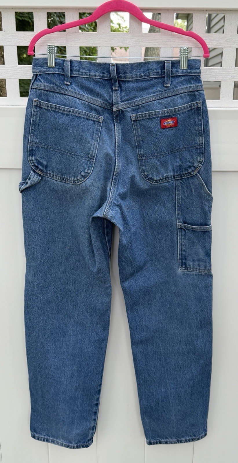 Dickie’s 7-Pocket 32×31 (actual sz.) Carpenter Blue Jeans Work Pants Hammer Loop