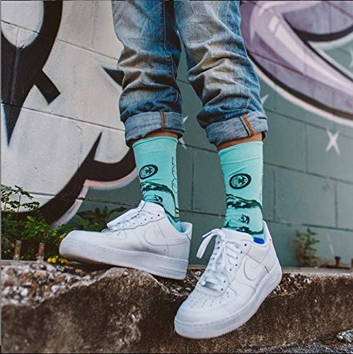 Cool Socks – Pencil & Paper Novelty Large Size Crew Socks for Men & Women – F…