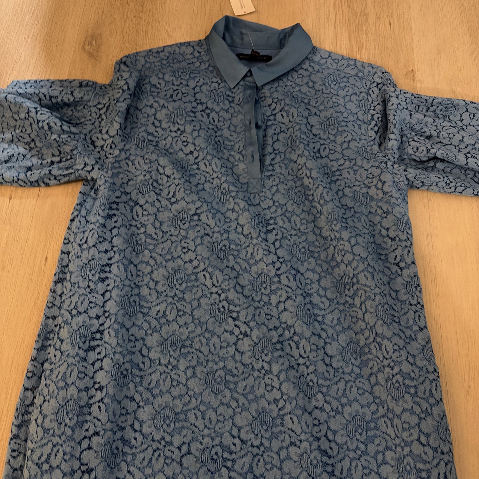 Banana Republic Blue Collared Dress Size Medium Brand New With Tags