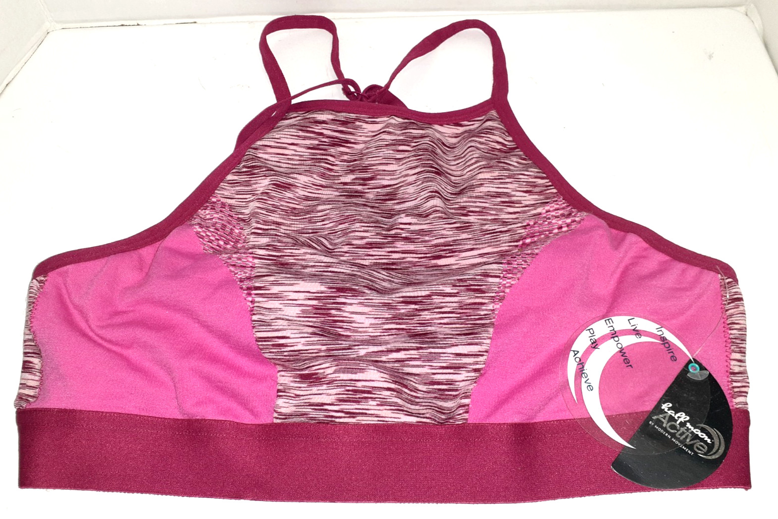 HALF MOON MODERN MOVEMENT Active Wear SPORTS BRA SIZE XL HIGH NECK-New with Tags