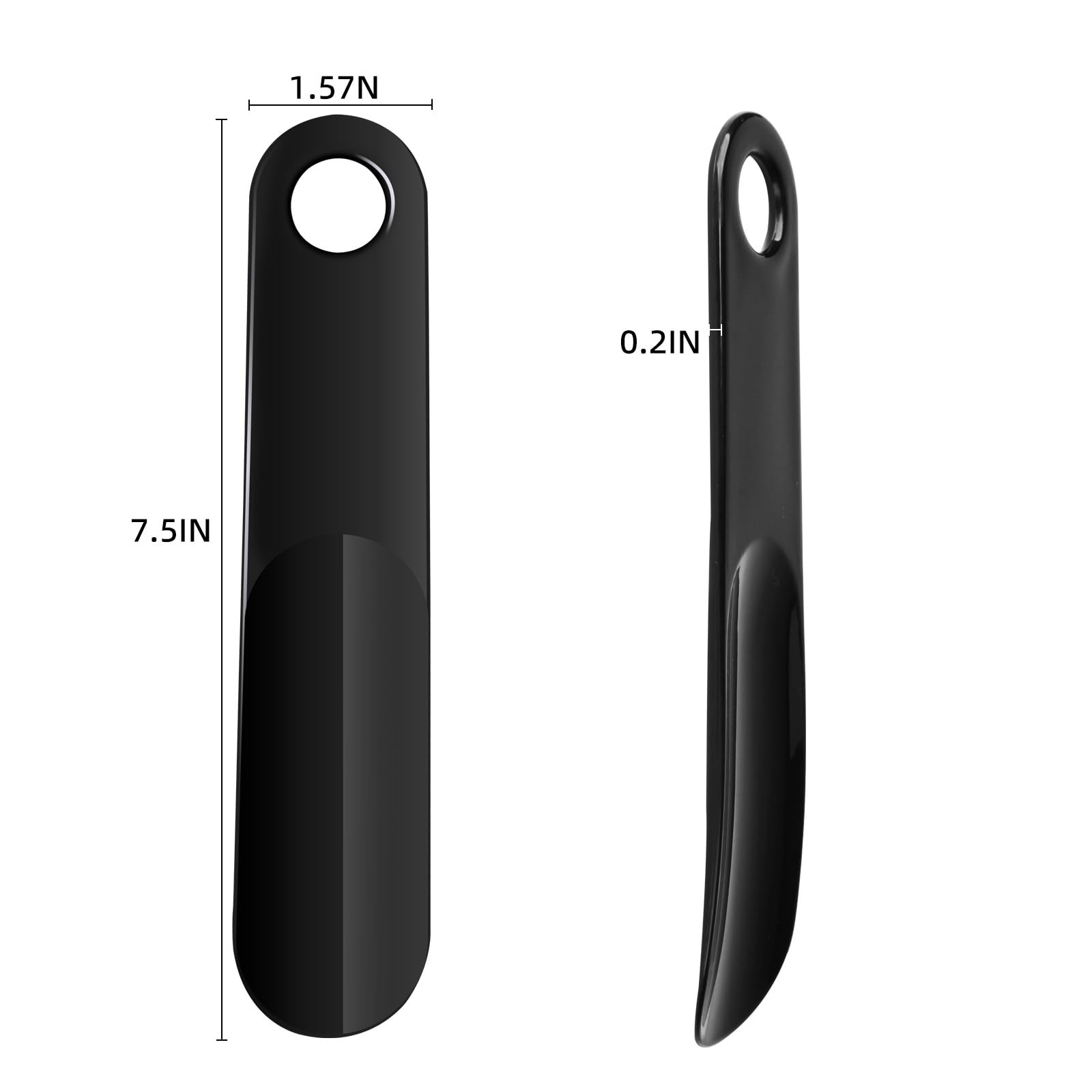 2 Pack Shoe Horn, Premium Shoe Horns for Men or Women, Small Shoe Spoon for Boot