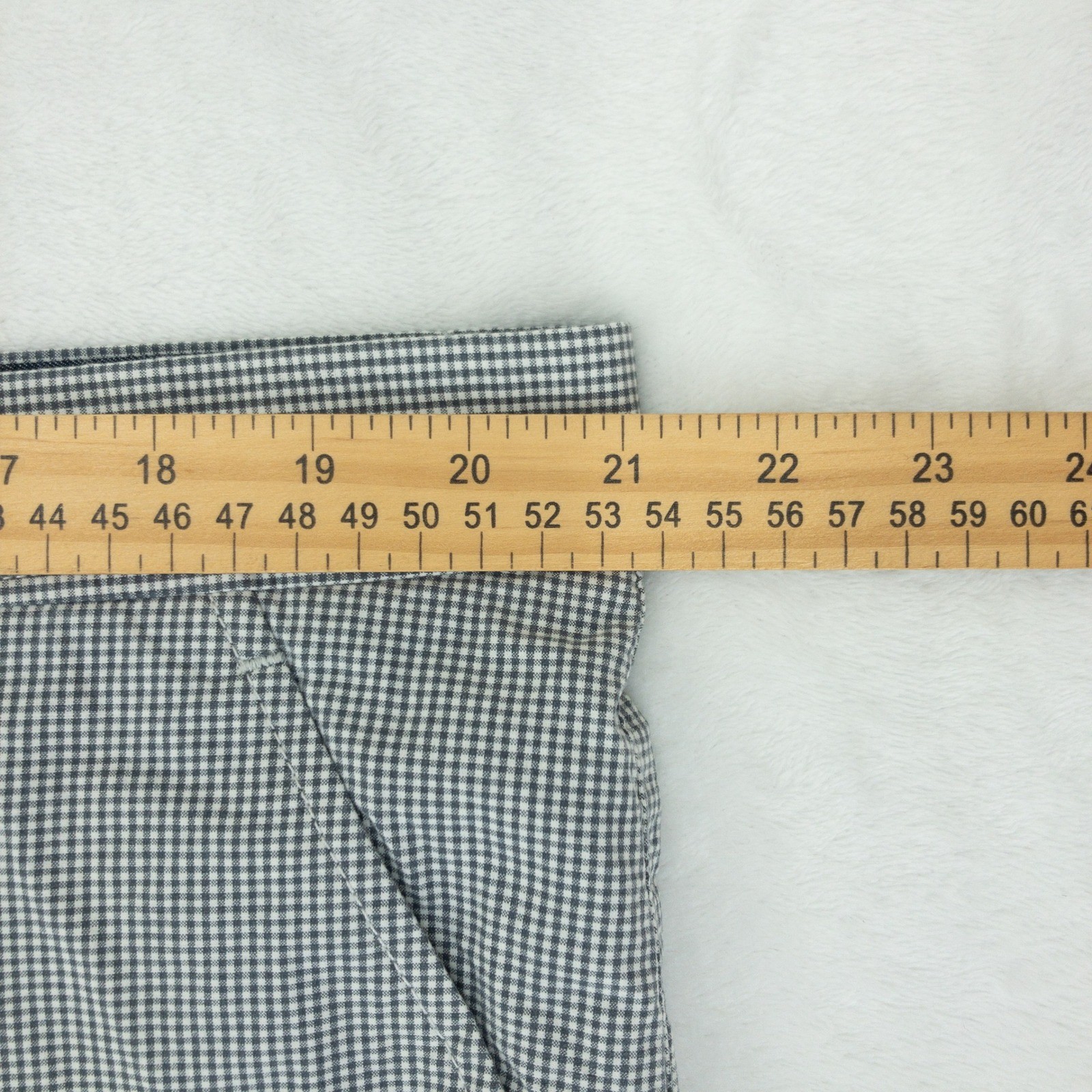 Ted Baker Shorts Mens Size 40R Blue Gingham Micro Check Casual 100% Cotton