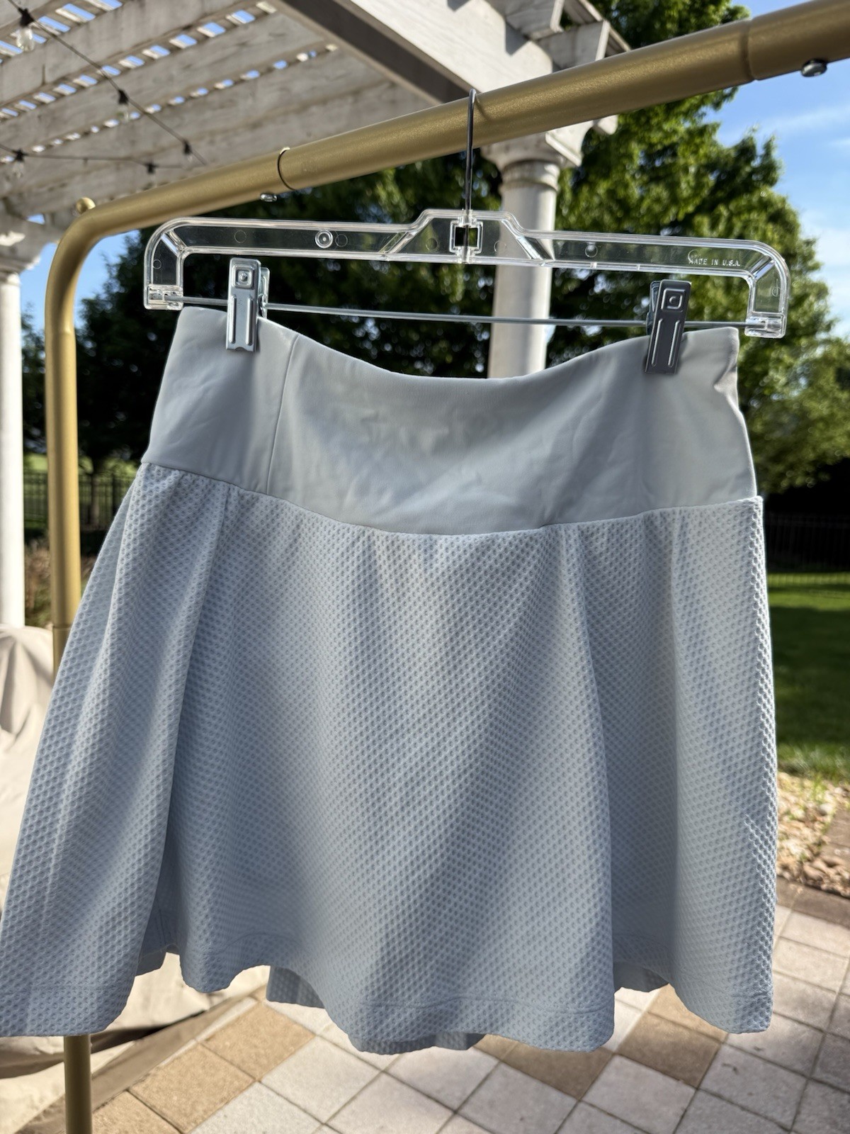 Calia Women’s Gray Athletic Pull-On Skirt Stretch Tennis Golf Size M Regular