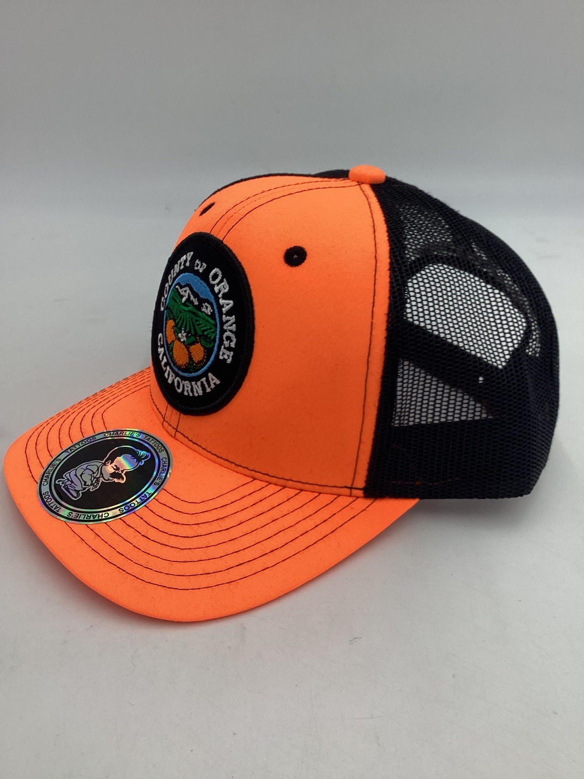 CALIFORNIA 714 ORANGE COUNTY “construction Worker” MESH TRUCKER SNAPBACK HAT