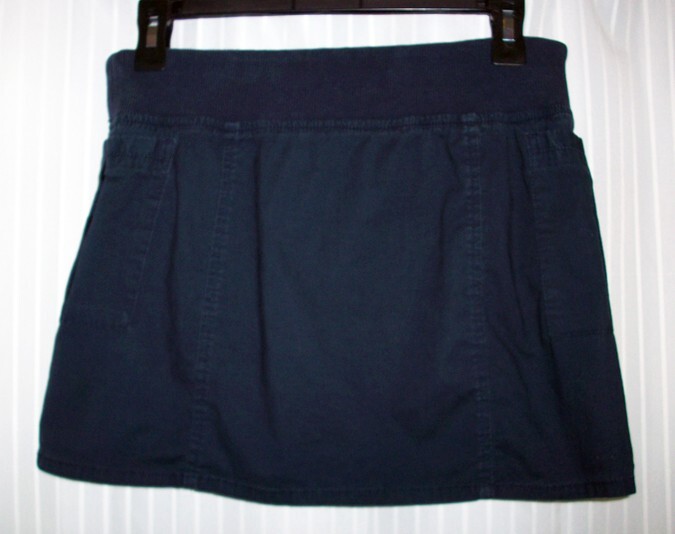 Vintage TOMMY JEANS Navy Blue Cargo Skirt Hilfiger Drawstring Y2K Pocket Mini S
