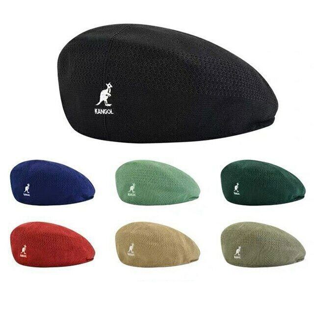 Kangol Breathable Beret Hat Summer Newsboy Woven Casual Men Women Mesh Flat Cap