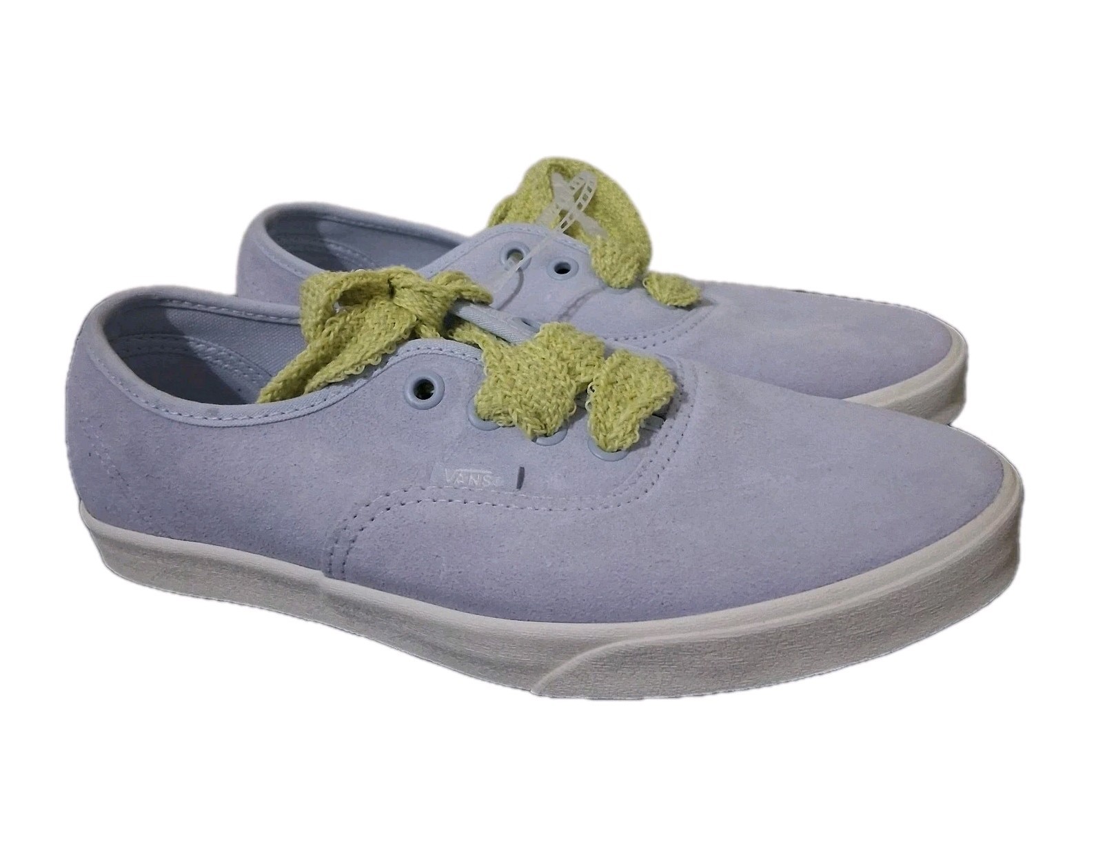 VANS Authentic Lowpro Fat Lace Lime Sherbet Suede Men 5.5/Women 7 NEW