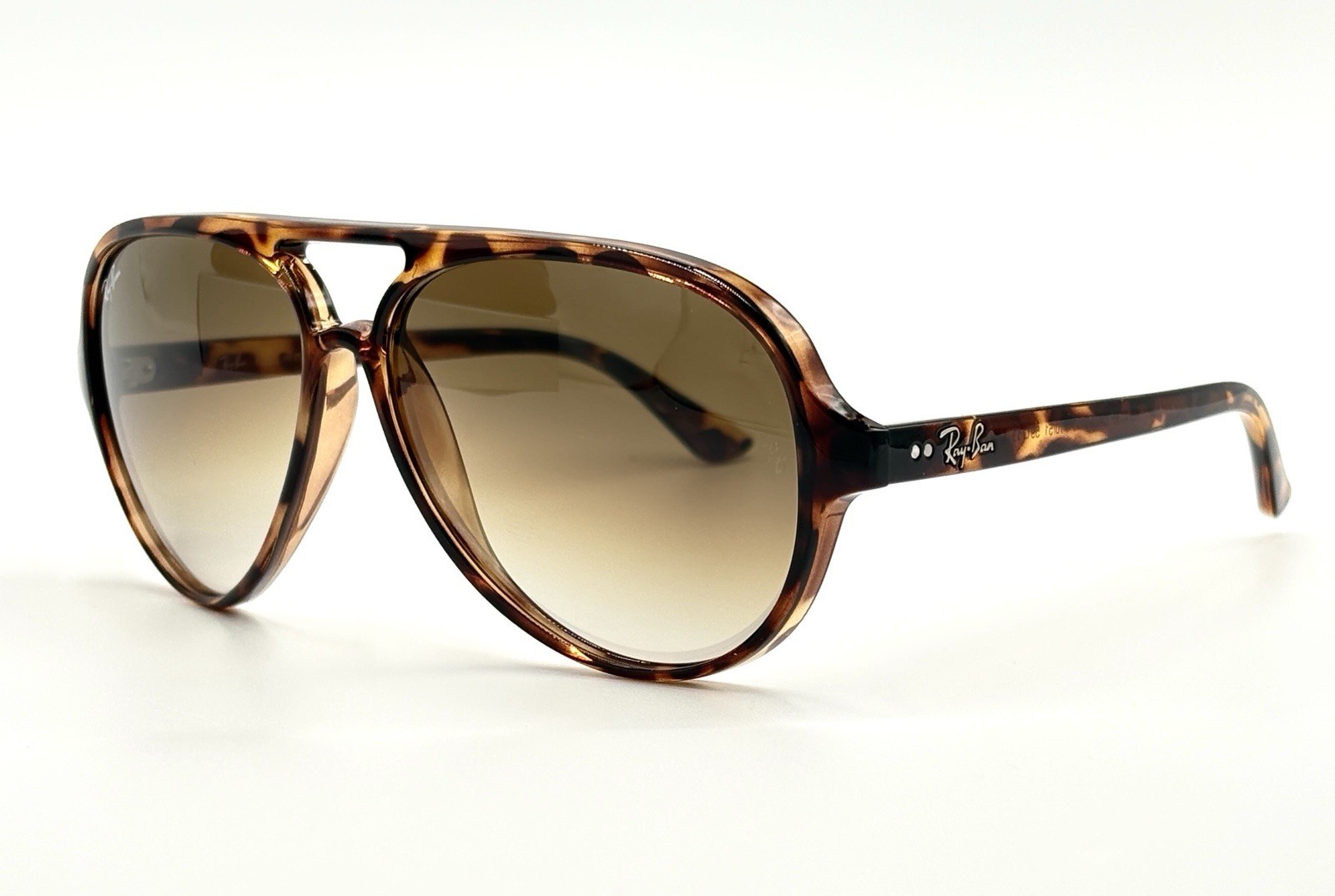 Ray-Ban RB4125 710/51 Aviator Sunglasses – Matte Havana