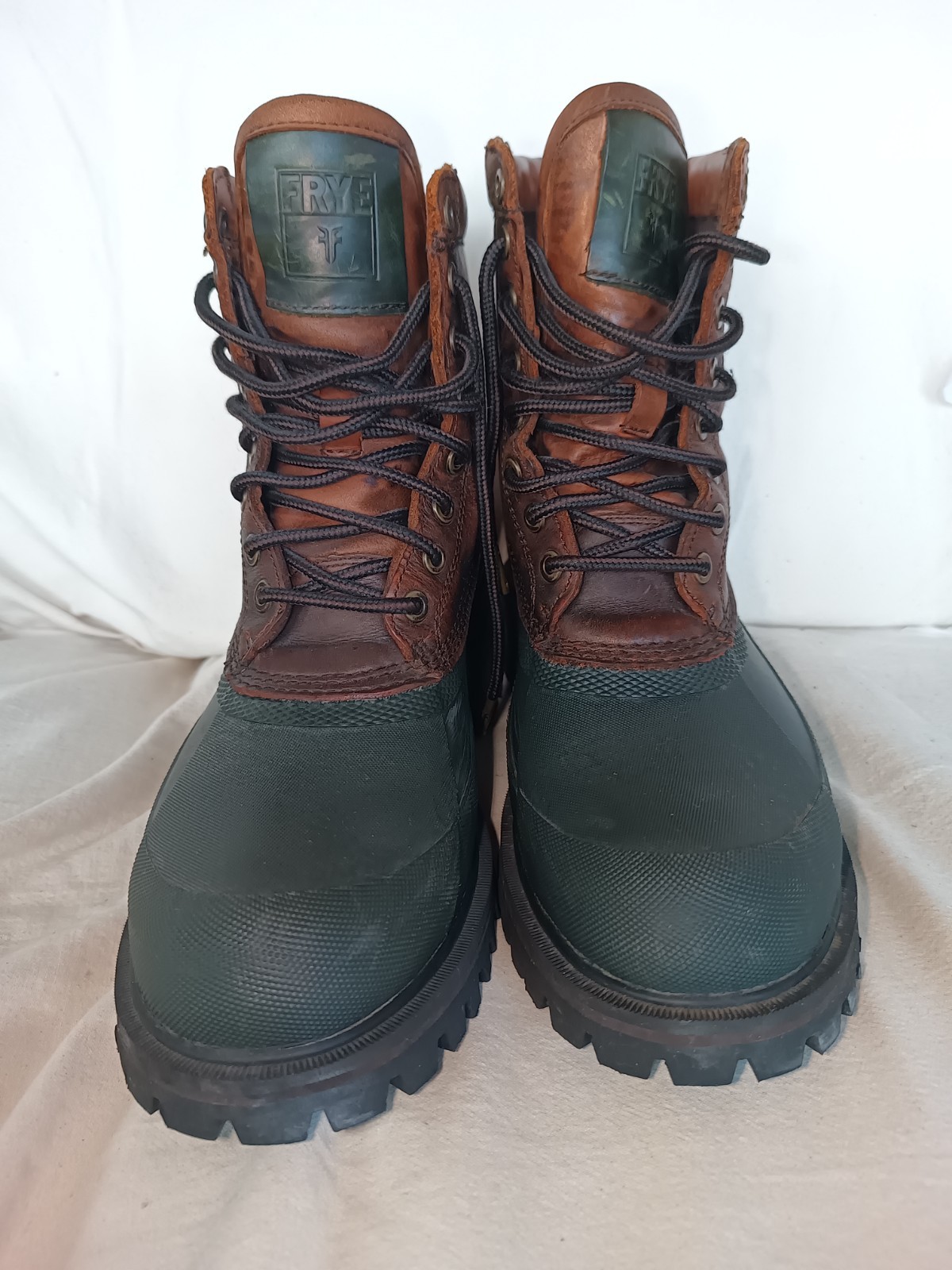 Frye Men’s Duck Boots Alaska Lace-Up Forest Multi Size 9 in Box