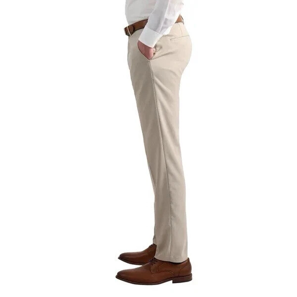 Kenneth Cole Reaction Men’s Techni-Cole Slim-Fit Pants, Tan, Size 32X34