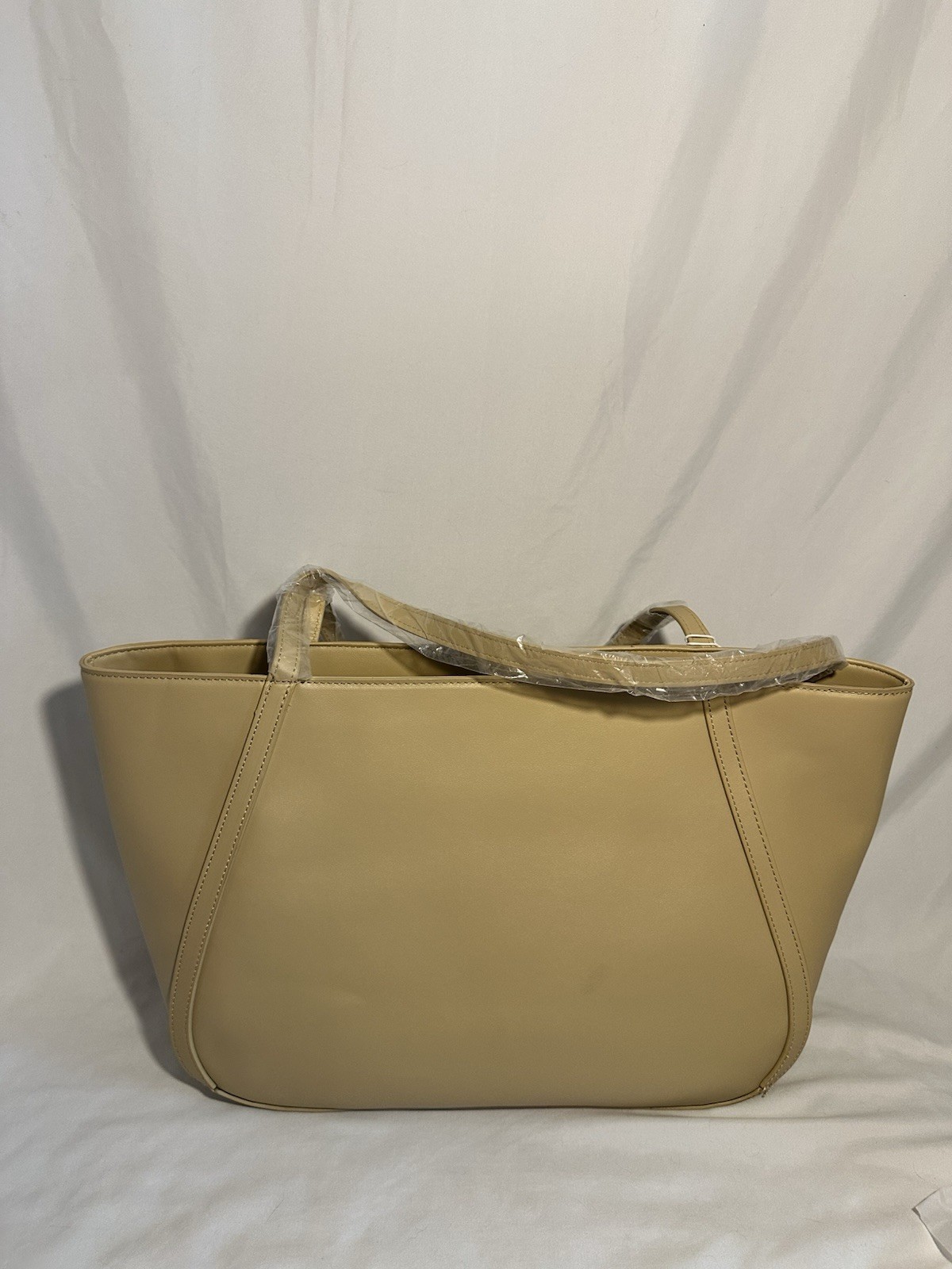 Cavalli Class Large Tote, Almond Buff Solid Logo, Gold Hardware, Double Handles