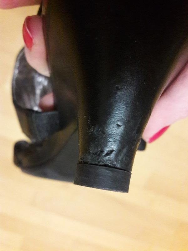 women ecco heels black 38.5