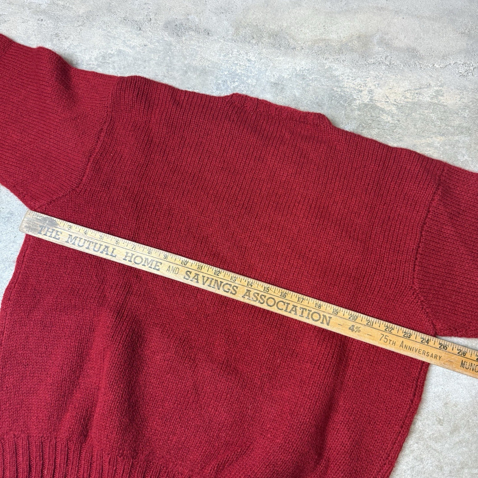 Vintage Polo Ralph Lauren Ski Bear Red Wool Sweater Size Xl fits true to size