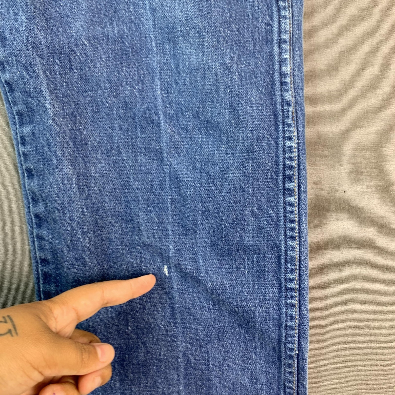 Vintage Wrangler Cowboy Cut Jeans Mens 38×32 Blue Denim 13MWZ USA Workwear
