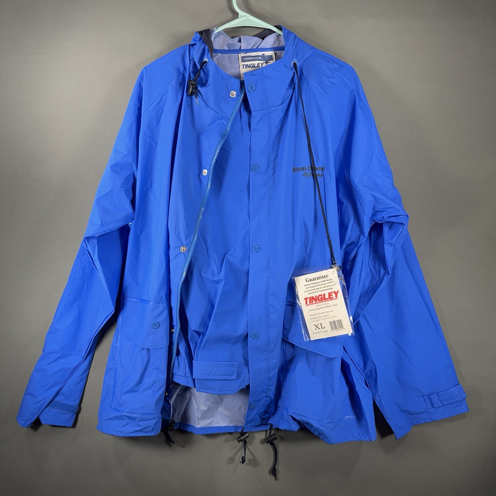 Rain Suit Tingley Jacket & Pants Storm-Champ Waterproof Blue Mens XL