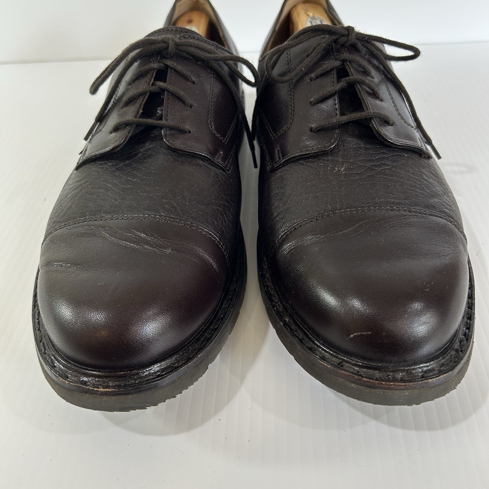Mephisto France Air Relax Cap Toe Brown Leather Oxfords Goodyear Welt US Size 12
